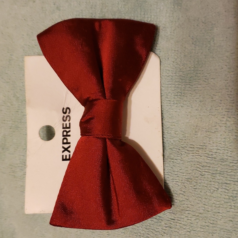 New Express Red Burgundy Men’s Bow Tie -  Formal, Wedding, Graduation